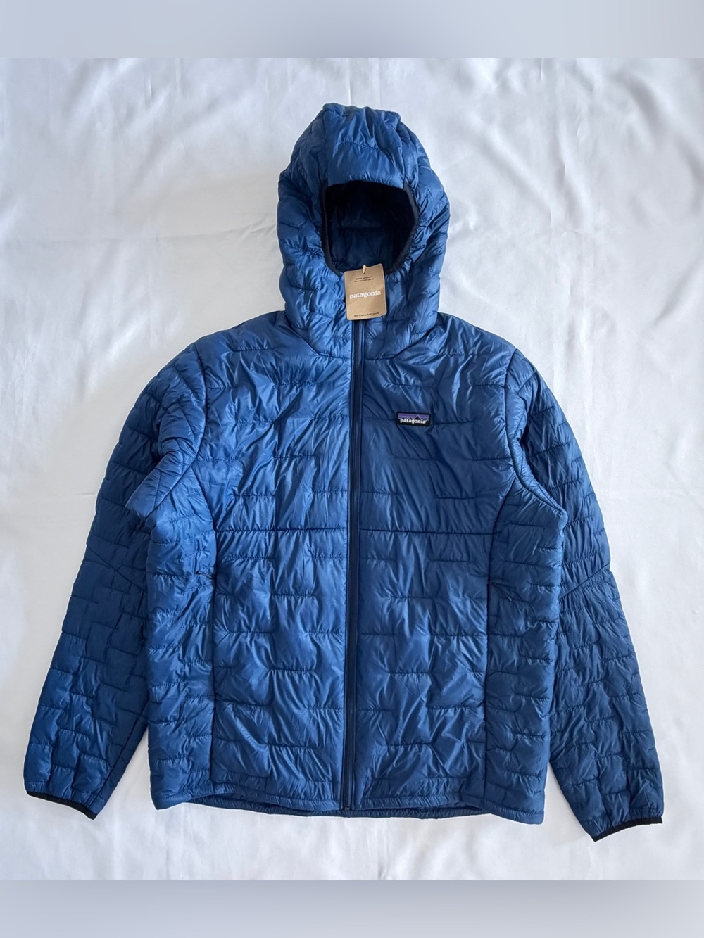 Patagonia Micro Puff Hoody Men's Size L Clement Blue